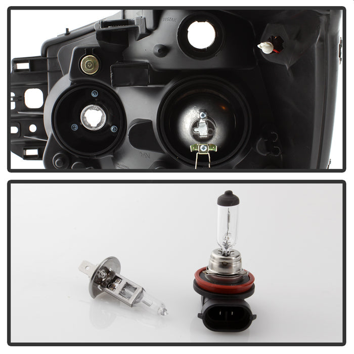 SPYDER Xtune Nissan Titan 04-14 Projector Headlights LED Halo Black PRO-JH-NTI04-LED-BK 5077103