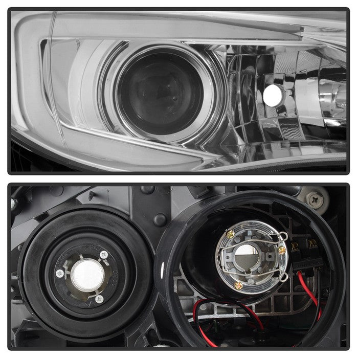 SPYDER xTune Subaru Impreza WRX Halogen Only 08-14 Projector Headlights - Chrome PRO-JH-SI08-LBDRL-C 9039362