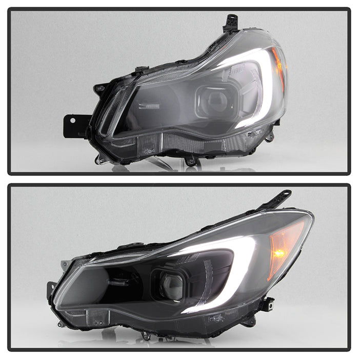 SPYDER xTune 12-16 Subaru Impreza LED Light Bar Projector Headlights 9048678