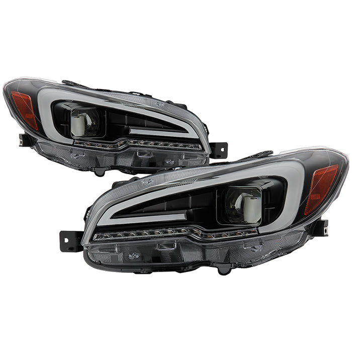 FR SPORT SPYDER xTune 15-18 Subaru Impreza WRX Proj Halo Headlight - Light Bar DRL - Blk Smoke...