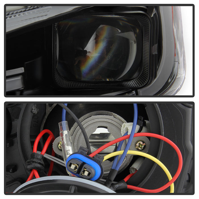 FR SPORT SPYDER xTune 15-18 Subaru Impreza WRX Proj Halo Headlight - Light Bar DRL - Blk Smoke...