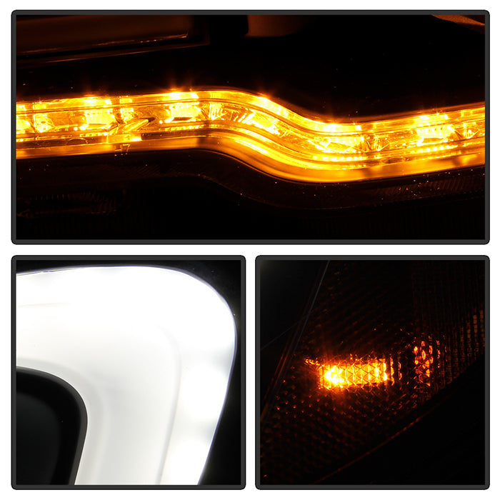 FR SPORT SPYDER xTune 15-18 Subaru Impreza WRX Proj Halo Headlight - Light Bar DRL - Blk Smoke...
