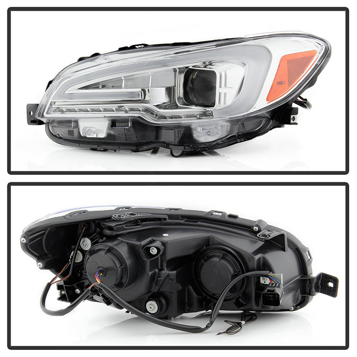 SPYDER xTune 15-18 Subaru Impreza WRX Halogen Projector Headlights - DRL - Chrome PRO-JH-SWRX15-LB-C 9047626