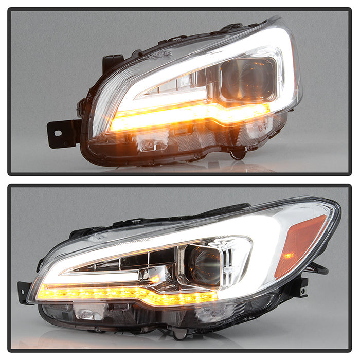 SPYDER xTune 15-18 Subaru Impreza WRX Halogen Projector Headlights - DRL - Chrome PRO-JH-SWRX15-LB-C 9047626