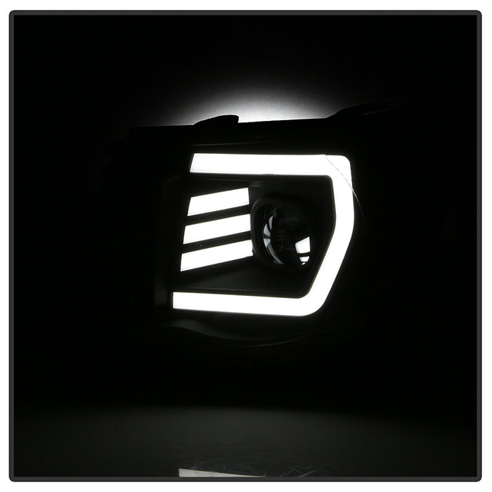 xTune Toyota Tacoma 05-11 LED Light Bar Projector Headlights - Black PRO-JH-TT05-LB-BK 9050145