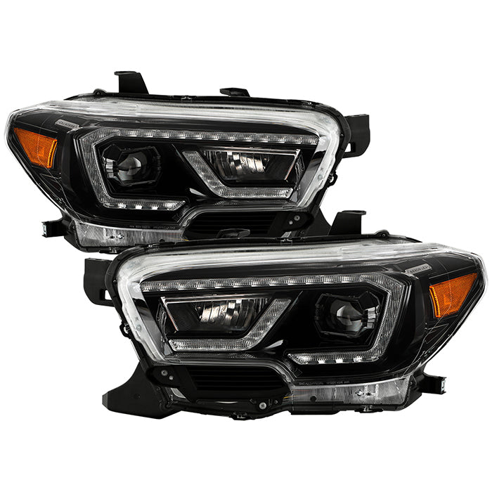 FR SPORT xTune Toyota Tacoma 16-19 SR SR5 Model LED DRL Projector Headlights- Black...