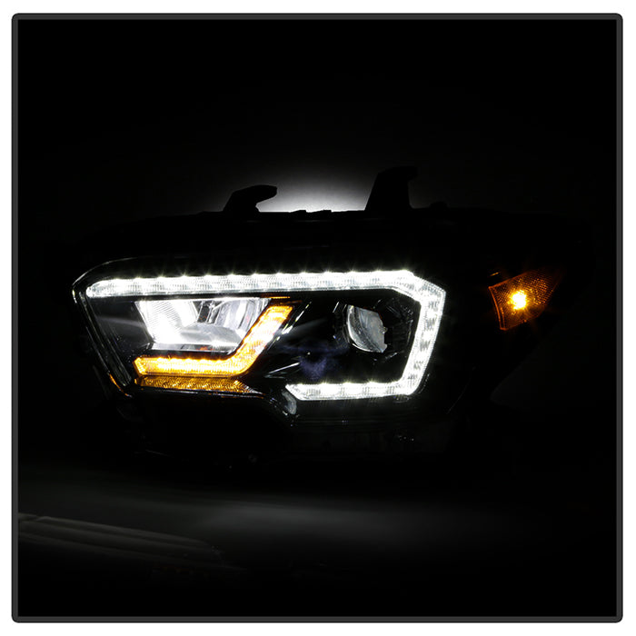 FR SPORT xTune Toyota Tacoma 16-19 SR SR5 Model LED DRL Projector Headlights- Black...