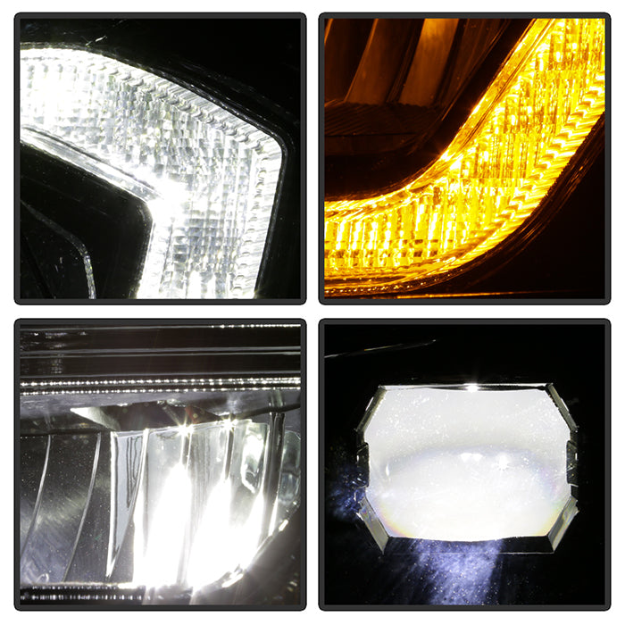 FR SPORT xTune Toyota Tacoma 16-19 SR SR5 Model LED DRL Projector Headlights- Black...