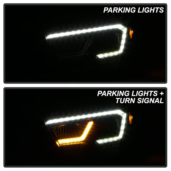 FR SPORT xTune Toyota Tacoma 16-19 SR SR5 Model LED DRL Projector Headlights- Black...