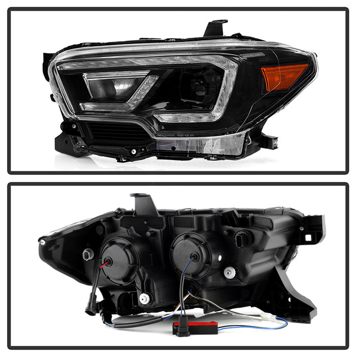 FR SPORT xTune Toyota Tacoma 16-19 SR SR5 Model LED DRL Projector Headlights- Black...