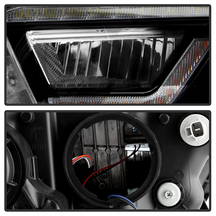 xTune Toyota Tacoma 2016-2019 TRD LED DRL Projector Headlights- Black PRO-JH-TTA16-FLED-TRD-BK 9050084