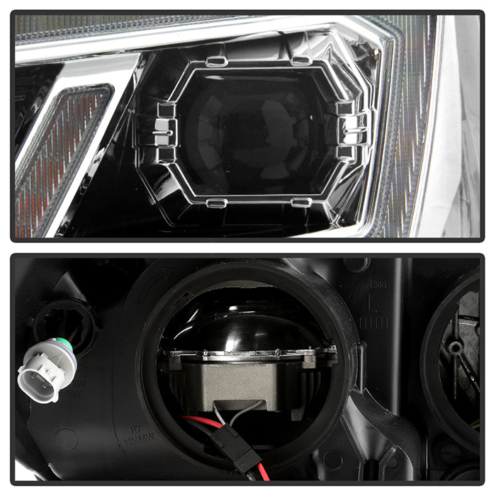 xTune Toyota Tacoma 16-19 TRD Model LED DRL Projector Headlights- Chrome PRO-JH-TTA16-FLED-TRD-C 9050091