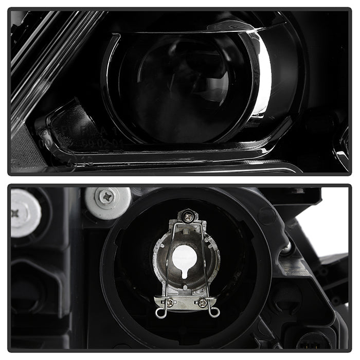 SPYDER xTune Volkswagen Jetta 11-14 Halogen Model Only DRL Projector Headlights - Black PRO-JH-VJ11-DRL-BK 9036675