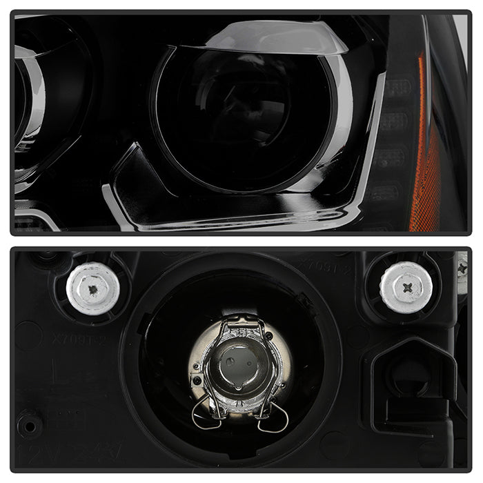 FR SPORT SPYDER xTune Volkswagen Jetta 11-14 DRL Projector Headlights - Black Smoked...
