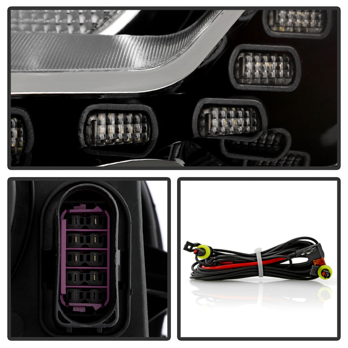 FR SPORT SPYDER Xtune Volkswagen Passat 12-14 OE Projector Headlights Not Compatible w/ Hid Black...