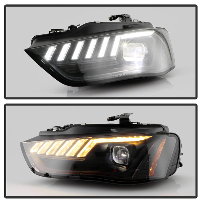 Spyder 13-16 Audi A4/S4 HID Model Only High-Power LED Headlights - Black PRO-YD-AA413HIDAP-BK 5088352