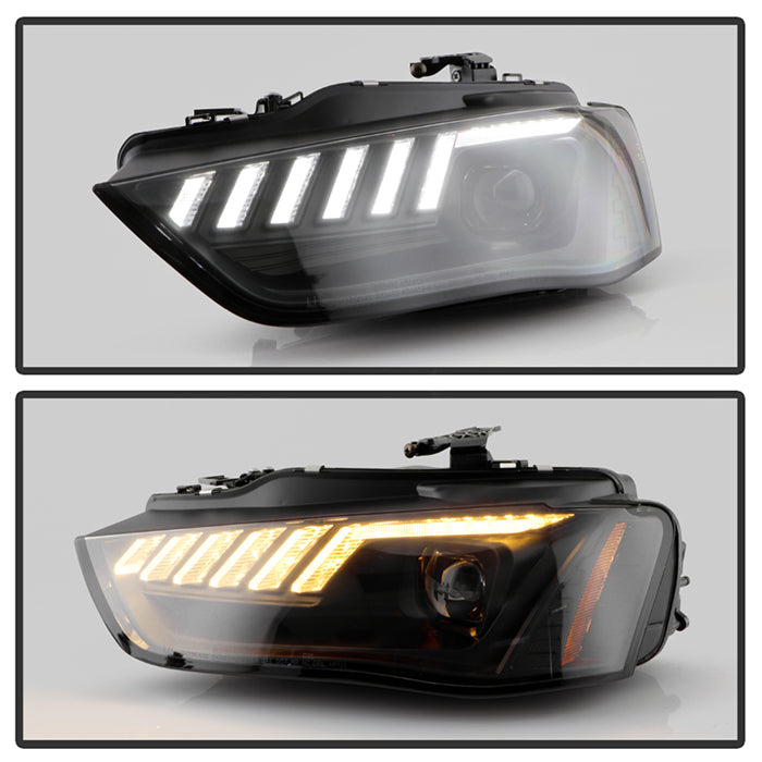 Spyder 13-16 Audi A4/S4 HID Model Only High-Power LED Headlights - Black PRO-YD-AA413HIDAP-BK 5088352