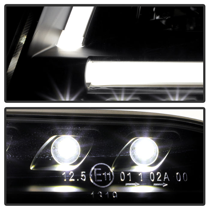 Spyder Audi A6 02-04 Projector Headlights Halogen ModelLight Tube DRL Blk PRO-YD-ADA601-LTDRL-BK 5071873