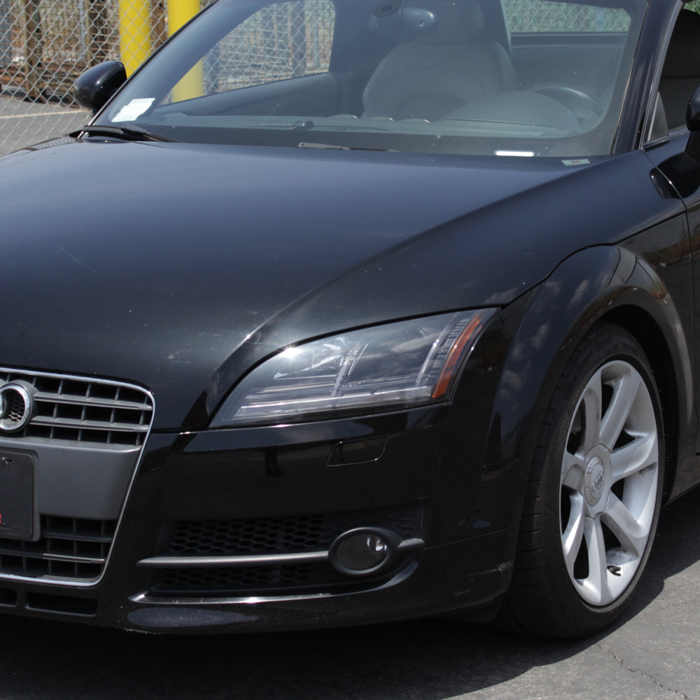 Spyder 08-15 Audi TT Halogen Projector Headlights w/Seq Turn Signal - Black (PRO-YD-ATT08-BK) 5085535