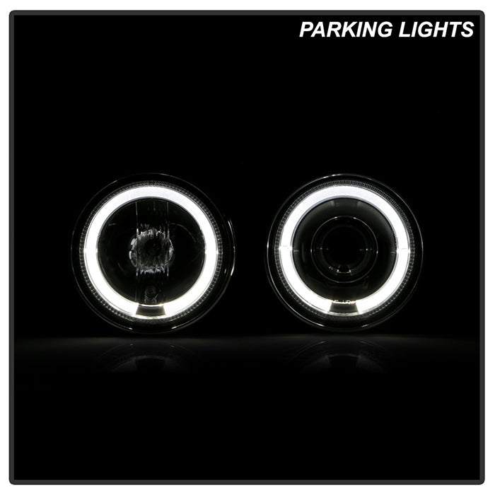 FR SPORT Spyder BMW E34 5-Series 89-94 Projector Headlights NO FIT 750 LED Halo Chrm...