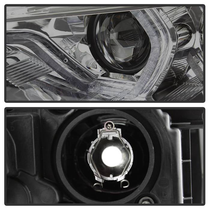 Spyder 12-14 BMW F30 3 Series 4DR Projector Headlights - LED DRL - Smoke (PRO-YD-BMWF3012-DRL-SM) 5084361
