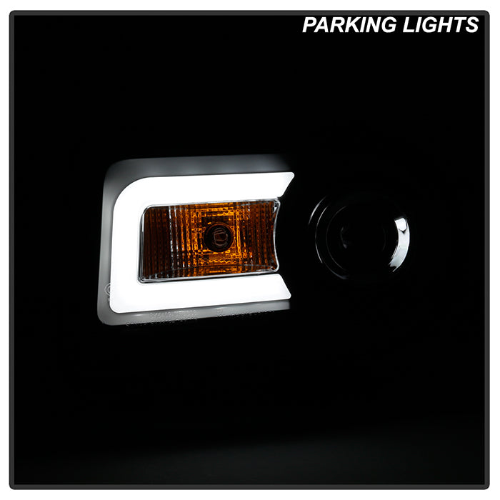 FR SPORT Spyder Chrysler 300C 05-10 Projector Headlights LED DRL Black High/Low H7...
