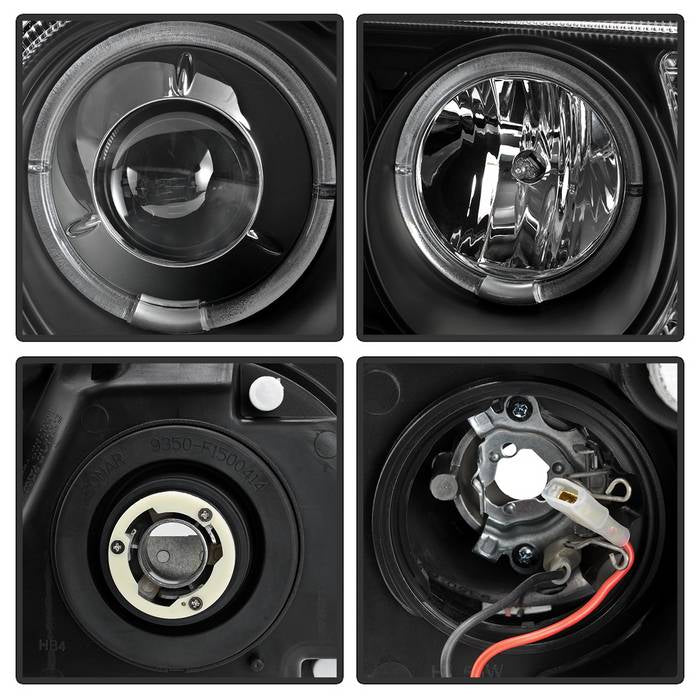 FR SPORT Spyder Chrysler 300C 05-10 Projector Headlights LED Halo LED Blk (Not Included)...