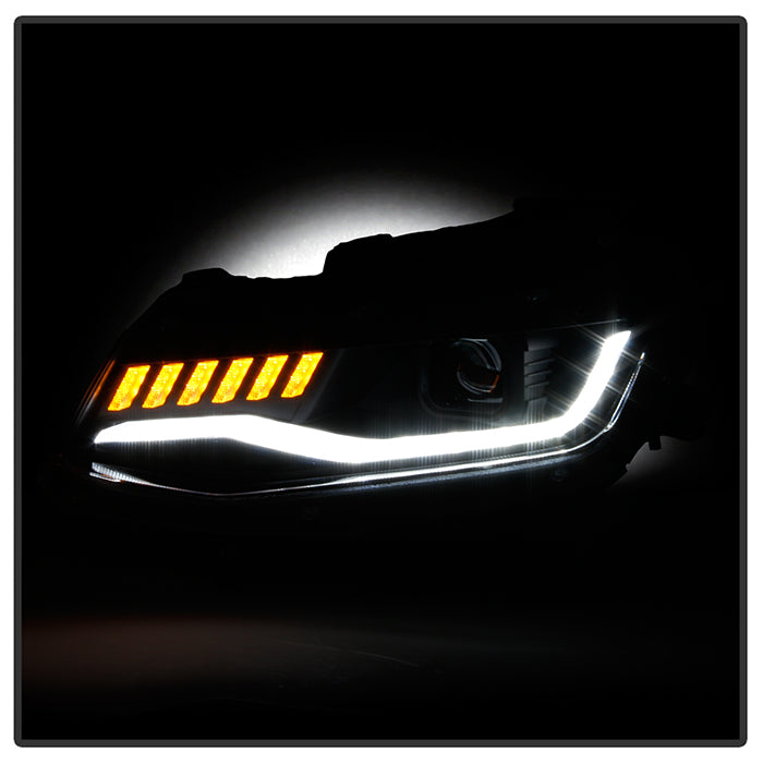 Spyder Chevy Camaro 16-18 (Do Not Fit Halogen) Projector Headlights Black PRO-YD-CCAM16HIDSI-SEQ-BK 5087379