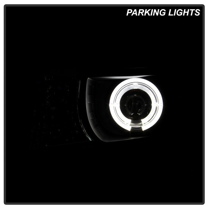 FR SPORT Spyder Chevy Camaro 10-13 Projector Headlights Dual Halo LED Halo Blk High/...
