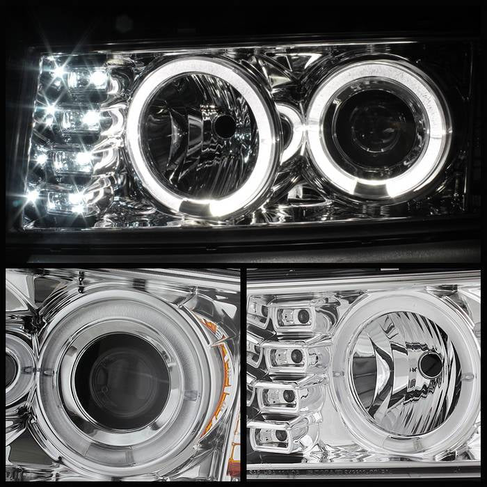 Spyder Chevy Colorado 04-12 Projector Headlights Halogen- LED Halo Chrm PRO-YD-CCO04-HL-C 5074157