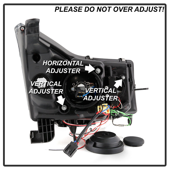 Spyder Chevy Cruze 11-14 Projector Headlights Light Tube DRL Blk PRO-YD-CCRZ11-LTDRL-BK 5074164