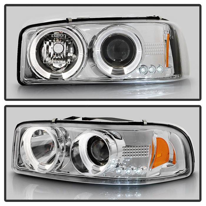 Spyder GMC Sierra 1500/2500/3500 99-06 Projector Headlights LED Halo LED Chrome PRO-YD-CDE00-HL-C 5009364