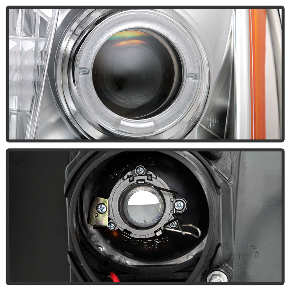 Spyder Cadillac Escalade 02-06 Projector Halogen Model- LED Halo DRL Chrm PRO-YD-CE02-DRL-C 5037930