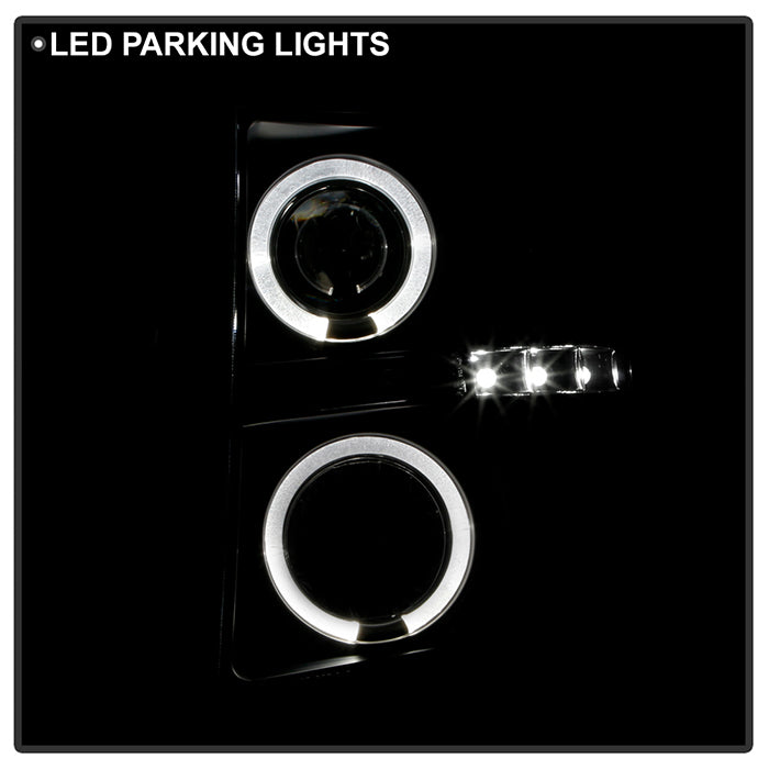 Spyder Chevy Silverado 1500 07-13 Projector Headlights LED Halo LED Blk PRO-YD-CS07-HL-BK 5009494
