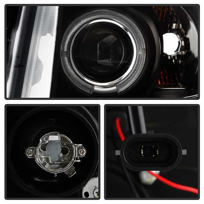 Spyder Chevy Silverado 1500 07-13 Projector Headlights LED Halo LED Blk PRO-YD-CS07-HL-BK 5009494