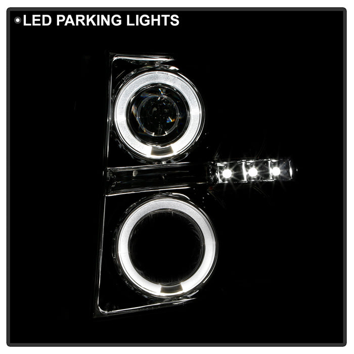 Spyder Chevy Silverado 1500 07-13 Projector Headlights LED Halo LED Chrm PRO-YD-CS07-HL-C 5009500