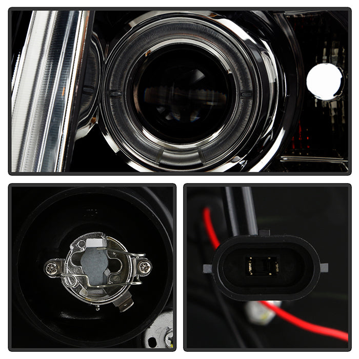 Spyder Chevy Silverado 1500 07-13 Projector Headlights LED Halo LED Smke PRO-YD-CS07-HL-SM 5009517