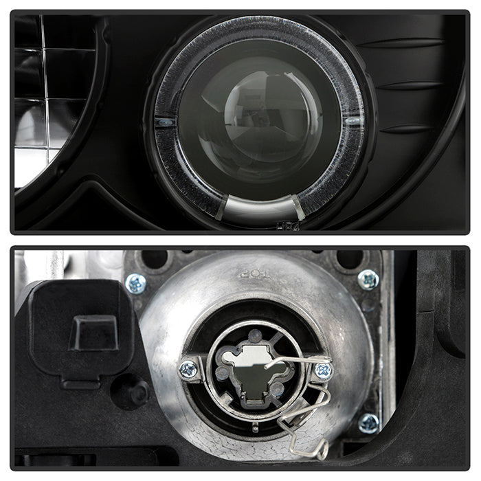 Spyder Chevy S10 98-04 Projector Headlights LED Halo Blk - Low H1 PRO-YD-CS1098-BK 5009524