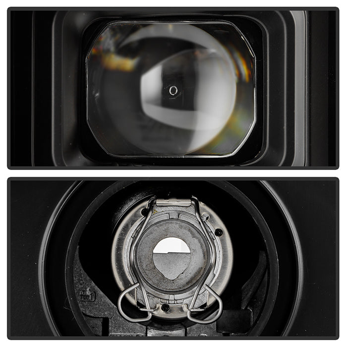 SPYDER 20-23 Chevy Silverado 2500/3500 Proj Headlights - LED DRL - Black PRO-YD-CSHD20SI-SEQ-BK 5088796