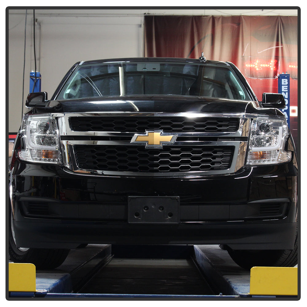 Spyder Chevy Tahoe / Suburban 2015 -2016 Projector Headlights - DRL LED - Chrome PRO-YD-CTA15-DRL-C 5082534