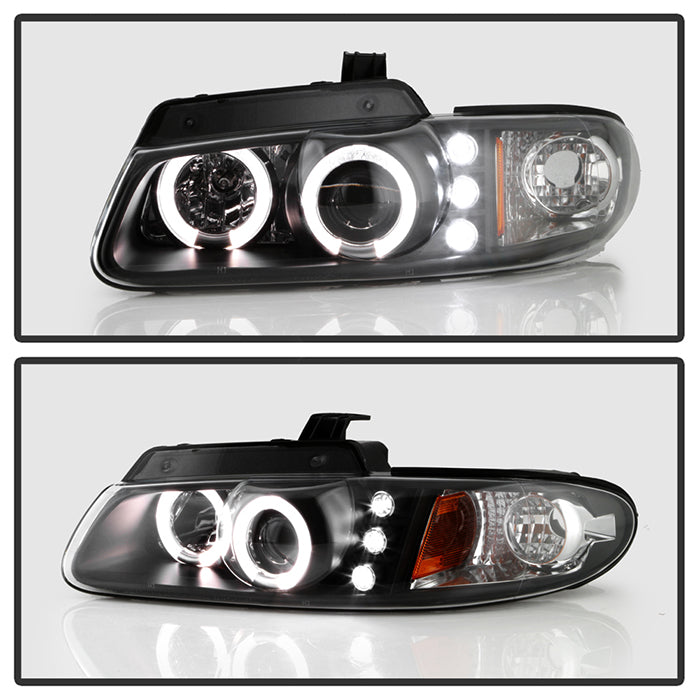 Spyder Dodge Caravan/Grand Caravan 96-00 Projector Headlights LED Halo LEDs- Blk PRO-YD-DC96-BK 5009692