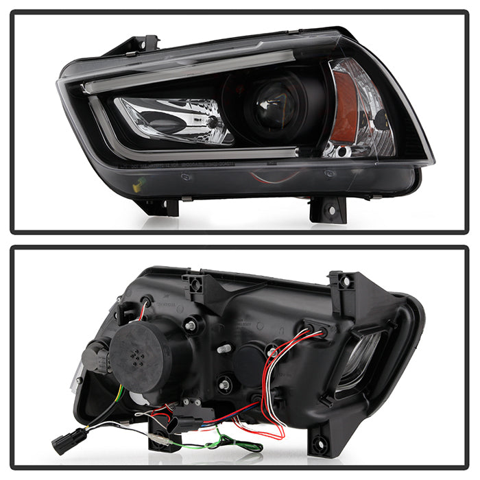 Spyder Dodge Charger 11-14 Projector Headlights Xenon/HID- Light DRL Blk PRO-YD-DCH11-LTDRL-HID-BK 5074201