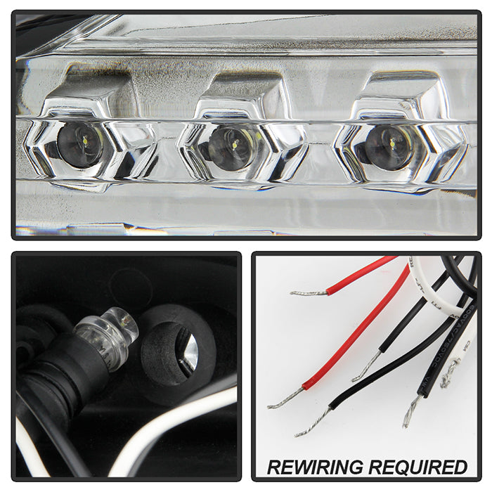Spyder Dodge Dakota 05-07 Projector Headlights LED Halo Black High H1 Low H1 PRO-YD-DDAK05-BK 5009760