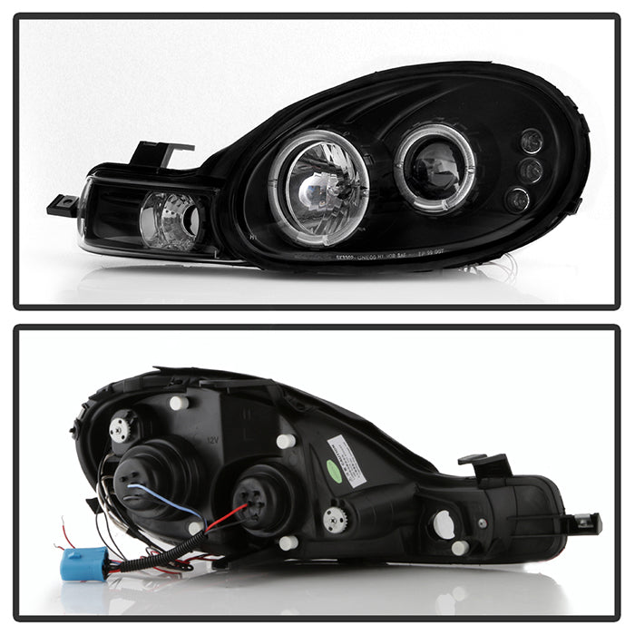 Spyder Dodge Neon 00-02 Projector Headlights LED Halo LED Black High H1 Low H1 PRO-YD-DN00-HL-BK 5009906