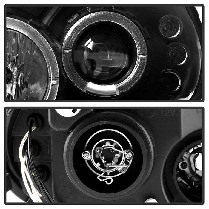 Spyder Dodge Neon 00-02 Projector Headlights LED Halo LED Black High H1 Low H1 PRO-YD-DN00-HL-BK 5009906