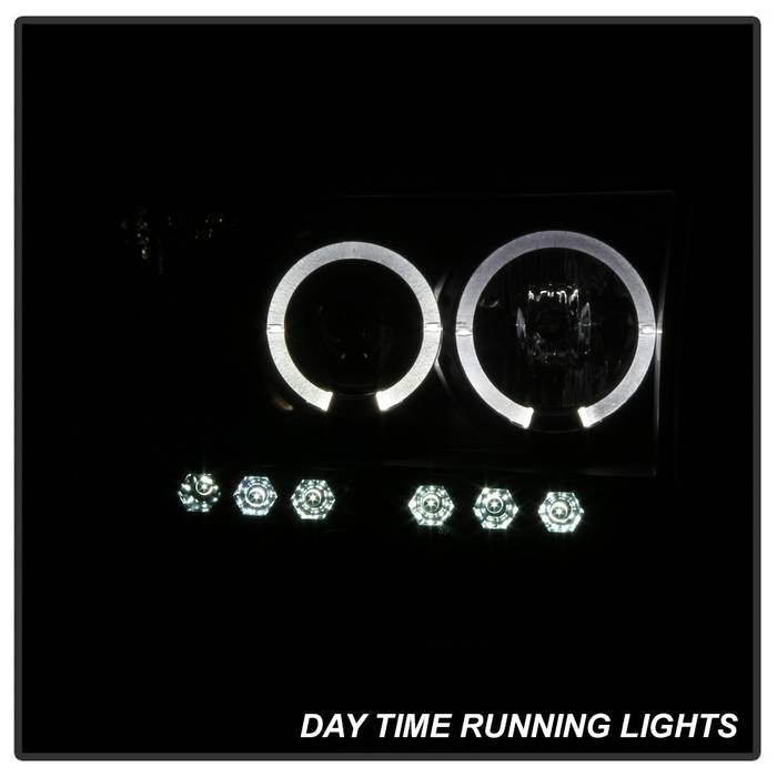 Spyder Dodge Ram 1500 02-05 03-05 Projector Headlights LED Halo LED Blk Smke PRO-YD-DR02-HL-BSM 5078384