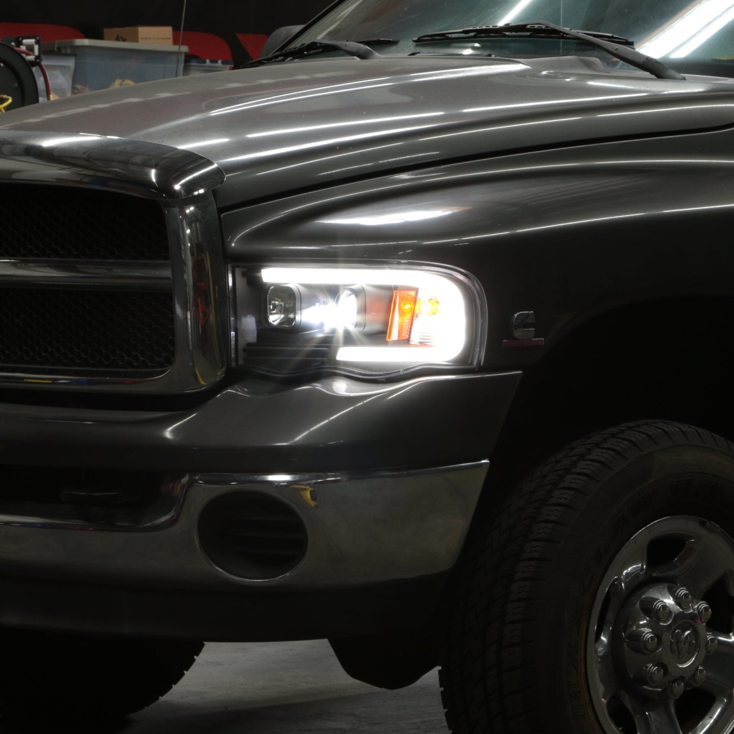 Spyder Dodge Ram 1500 02-05/Ram 2500/3500 03-05 High-Power LED Headlights - Black PRO-YD-DR02V2PL-BK 5088079