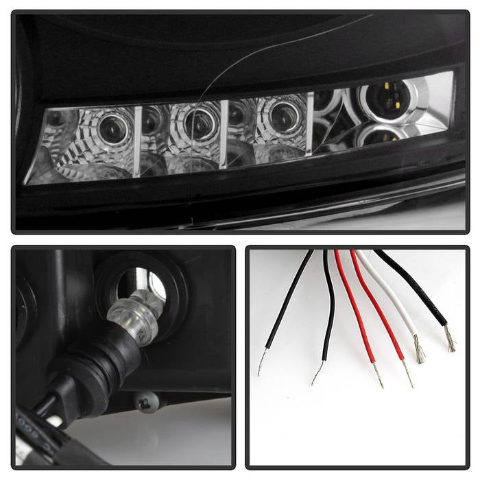 Spyder Dodge Ram 1500 06-08/Ram 2500 06-09 Projector Headlights LED Halo LED Blk PRO-YD-DR06-HL-BK 5010001
