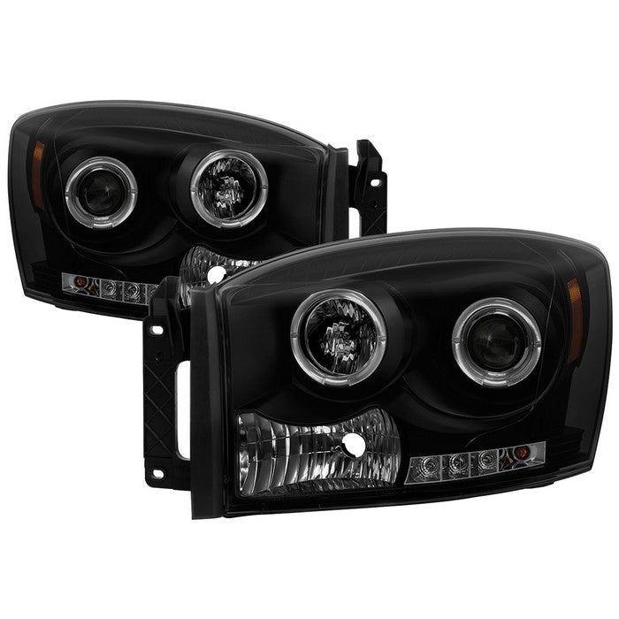 Spyder Dodge Ram 1500 06-08 06-09 Projector Headlights LED Halo LED Blk Smke PRO-YD-DR06-HL-BSM 5078391