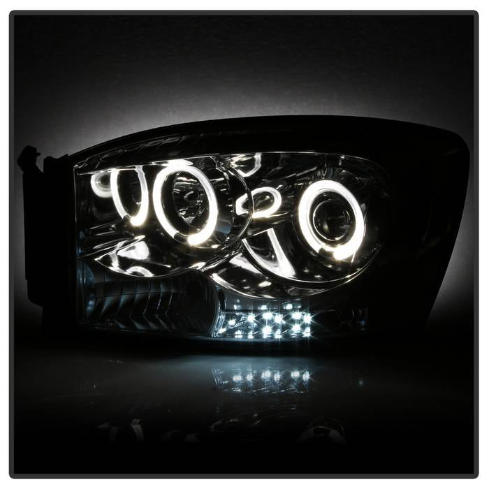 Spyder Dodge Ram 1500 06-08/Ram 2500 06-09 Projector Headlights LED Halo LED Chrm PRO-YD-DR06-HL-C 5010018